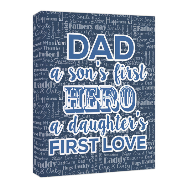 Custom My Father My Hero Canvas Print - 16x20