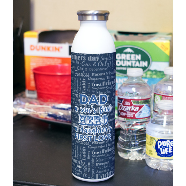 My Father My Hero 20oz Water Bottles - Full Print - In Context