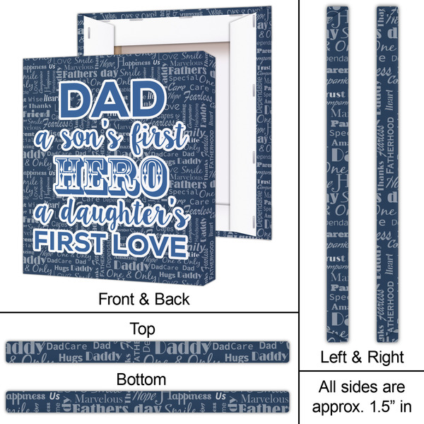 My Father My Hero 20x24 - Canvas Print - Approval