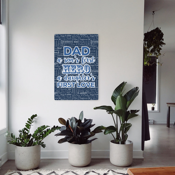 My Father My Hero 20x30 - Canvas Print - In Context