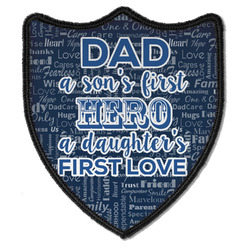 My Father My Hero Iron On Shield Patch B