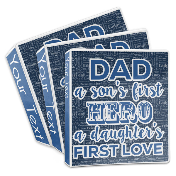 Custom My Father My Hero 3-Ring Binder (Personalized)