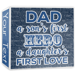 My Father My Hero 3-Ring Binder - 3 inch (Personalized)