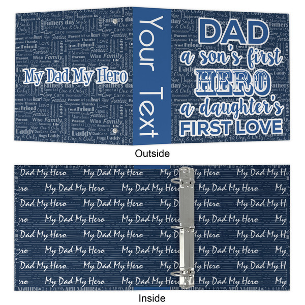My Father My Hero 3 Ring Binders - Full Wrap - 2" - APPROVAL