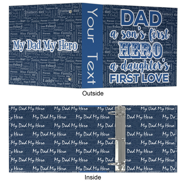 My Father My Hero 3 Ring Binders - Full Wrap - 3" - APPROVAL