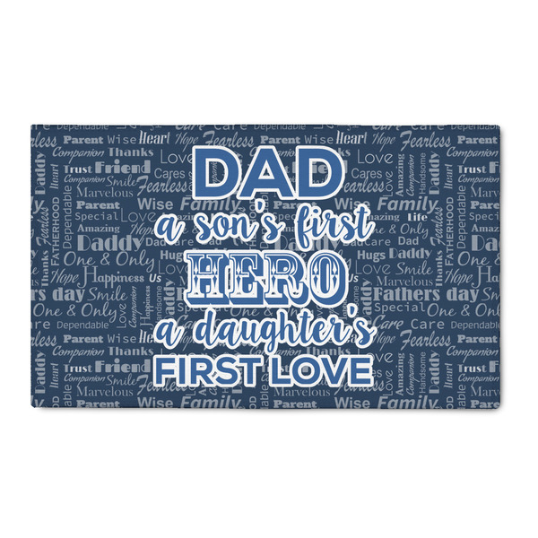 Custom My Father My Hero 3' x 5' Indoor Area Rug