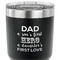 My Father My Hero 30 oz Stainless Steel Ringneck Tumbler - Black - CLOSE UP