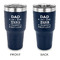 My Father My Hero 30 oz Stainless Steel Tumbler - Navy - Double Sided