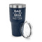 My Father My Hero 30 oz Stainless Steel Ringneck Tumblers - Navy - LID OFF