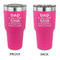 My Father My Hero 30 oz Stainless Steel Tumbler - Pink - Double Sided