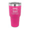 My Father My Hero 30 oz Stainless Steel Ringneck Tumblers - Pink - FRONT