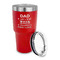 My Father My Hero 30 oz Stainless Steel Ringneck Tumblers - Red - LID OFF