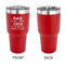 My Father My Hero 30 oz Stainless Steel Ringneck Tumblers - Red - Single Sided - APPROVAL