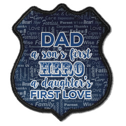 My Father My Hero Iron On Shield Patch C