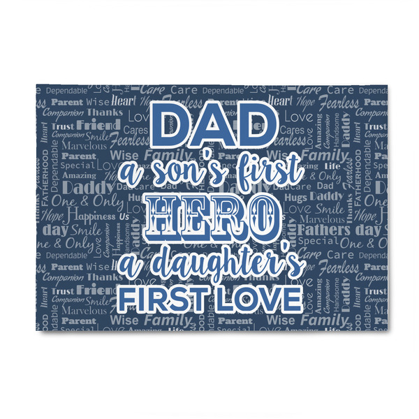 Custom My Father My Hero 4' x 6' Patio Rug