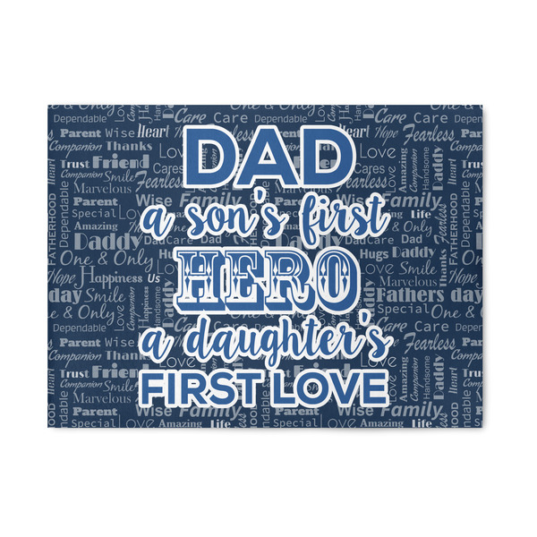 Custom My Father My Hero Area Rug