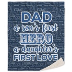 My Father My Hero Sherpa Throw Blanket