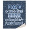 My Father My Hero Sherpa Throw Blanket