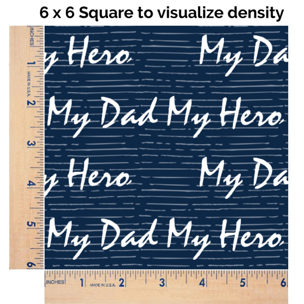 My Father My Hero 6x6 Swatch of Fabric
