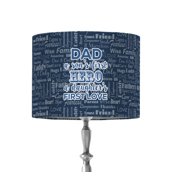 Custom My Father My Hero 8" Drum Lamp Shade - Fabric