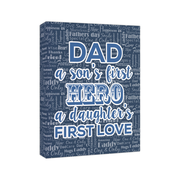 My Father My Hero 8x10 - Canvas Print - Angled View