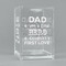 My Father My Hero Acrylic Pen Holder - Angled View