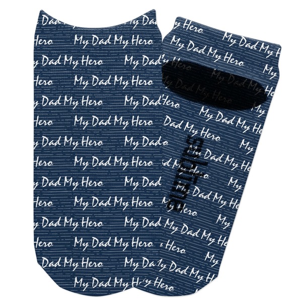 Custom My Father My Hero Adult Ankle Socks (Personalized)
