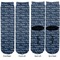 My Father My Hero Adult Crew Socks - Double Pair - Front and Back - Apvl