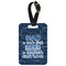 My Father My Hero Metal Luggage Tag