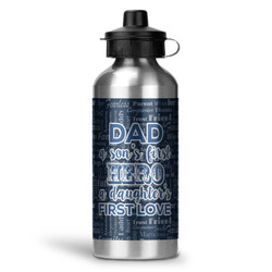 My Father My Hero Water Bottles - 20 oz - Aluminum
