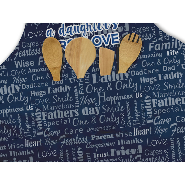 My Father My Hero Apron - Pocket Detail with Props