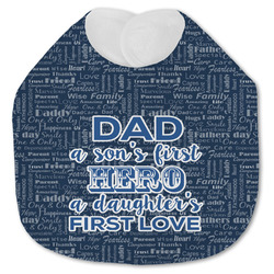 My Father My Hero Jersey Knit Baby Bib