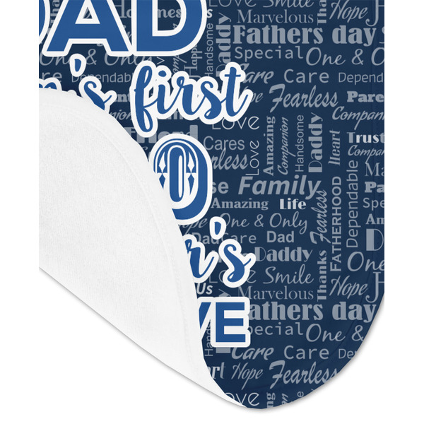 My Father My Hero Baby Bib - AFT detail