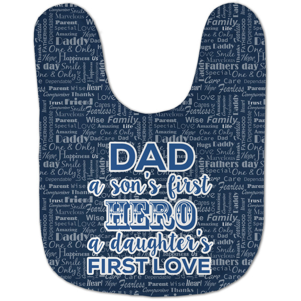 My Father My Hero Baby Bib - AFT flat