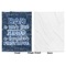 My Father My Hero Baby Blanket (Single Sided - Printed Front, White Back)