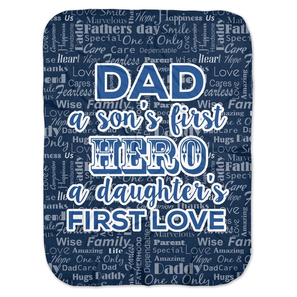 Custom My Father My Hero Baby Swaddling Blanket