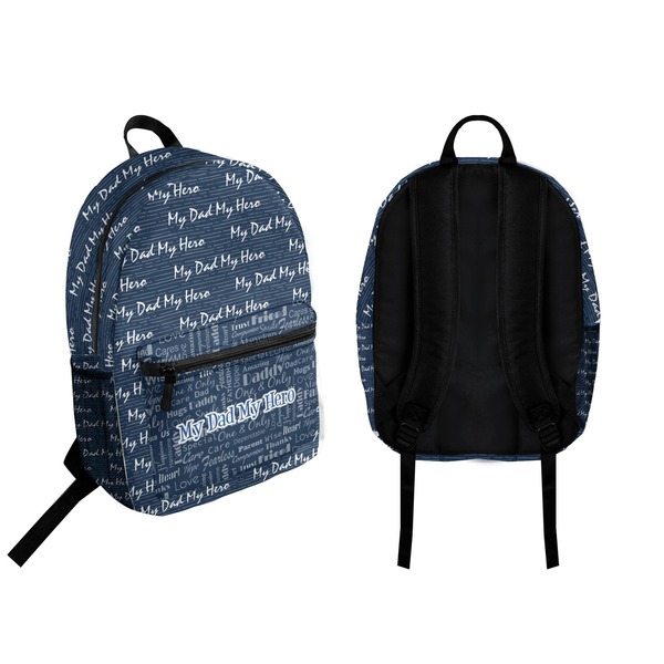 My Father My Hero Backpack front and back - Apvl