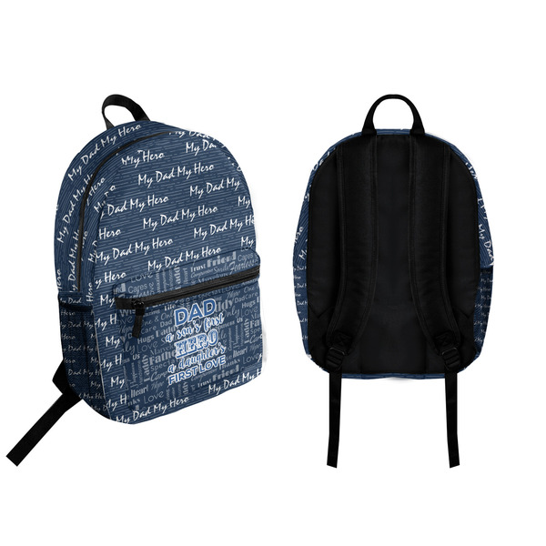 My Father My Hero Backpack front and back - Apvl