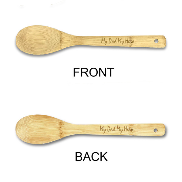 My Father My Hero Bamboo Spoons - Double Sided - APPROVAL