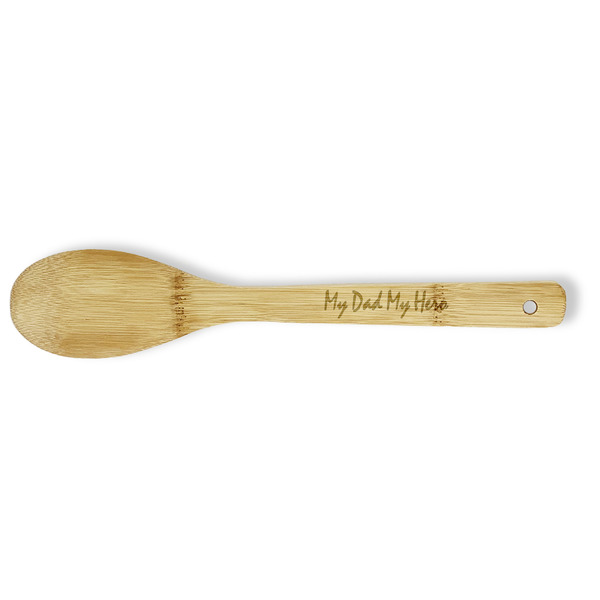 Custom My Father My Hero Bamboo Spoon - Double Sided