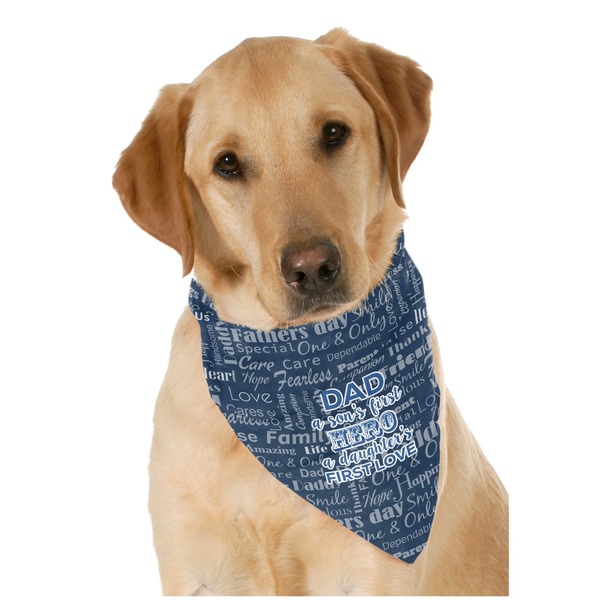 Custom My Father My Hero Dog Bandana Scarf