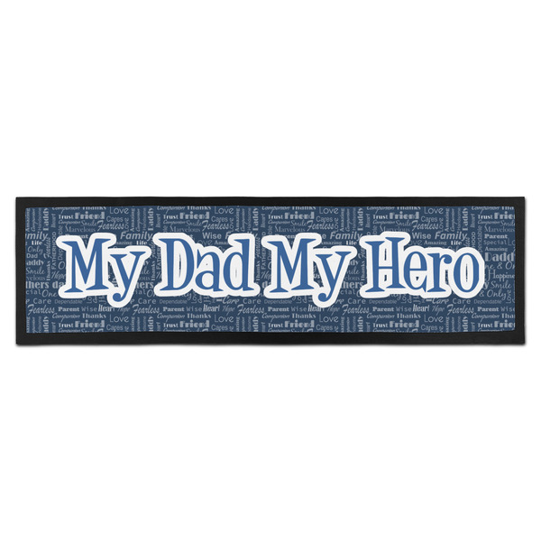 Custom My Father My Hero Bar Mat - Large