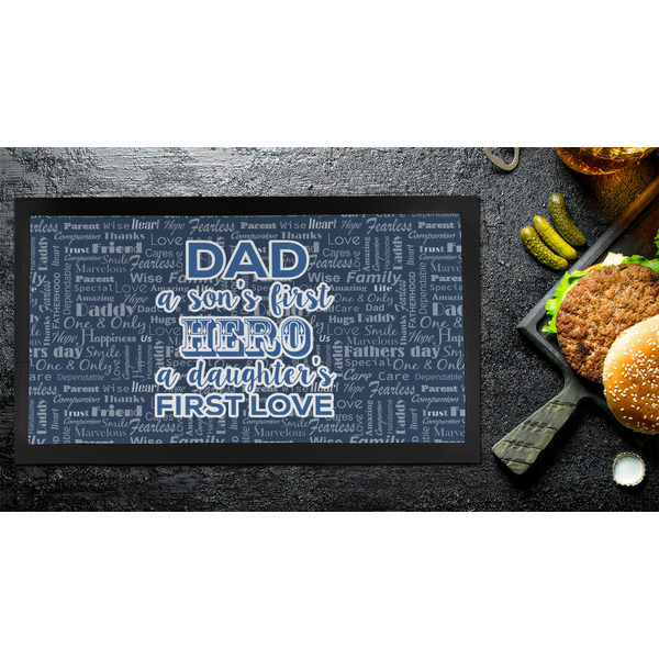 My Father My Hero Bar Mat - Small - LIFESTYLE