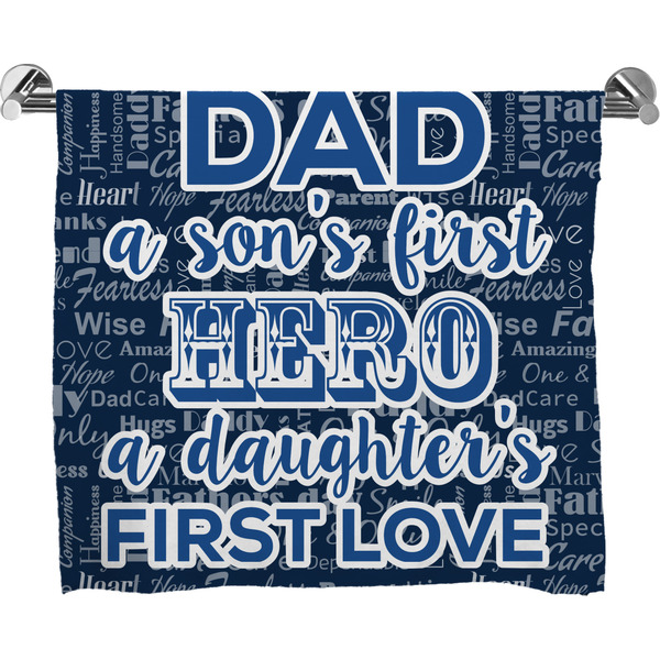 Custom My Father My Hero Bath Towel