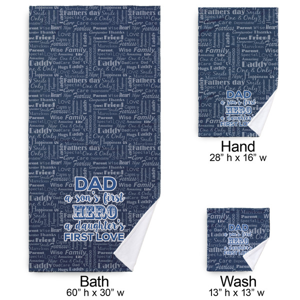 My Father My Hero Bath Towel Sets - 3-piece - Approval