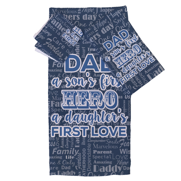 Custom My Father My Hero Bath Towel Set - 3 Pcs