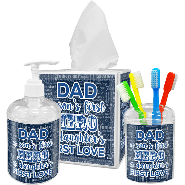 My Father My Hero Bathroom Accessories Set (Personalized)