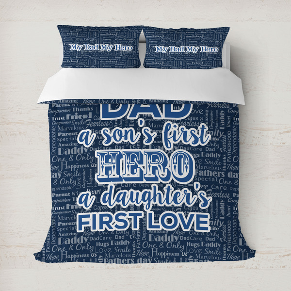 Custom My Father My Hero Duvet Cover