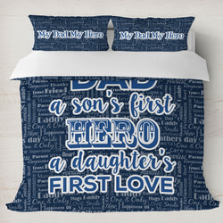 My Father My Hero Duvet Cover Set - King (Personalized)