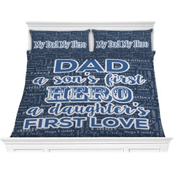 My Father My Hero Comforter Set - King (Personalized)